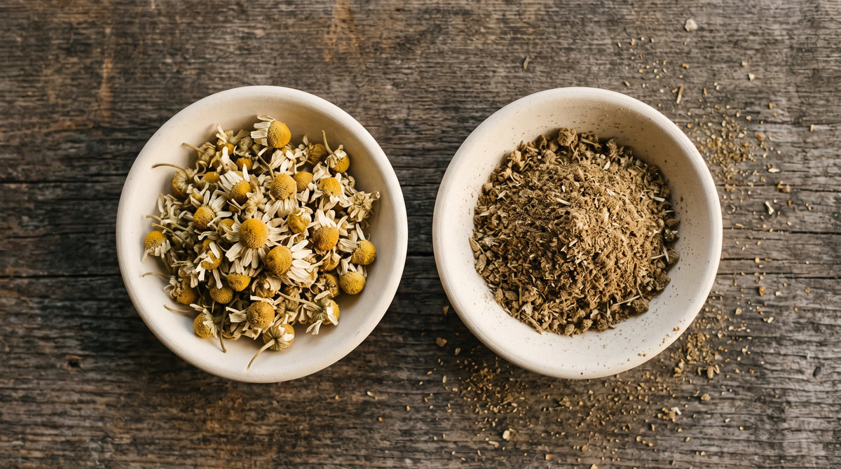 Why we never powder our herbs, and cut them instead
